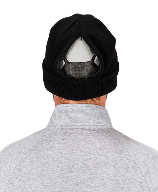 N-Ferno 6811 Zippered Rib Knit Beanie Hat with bump Cap from Columbia Safety